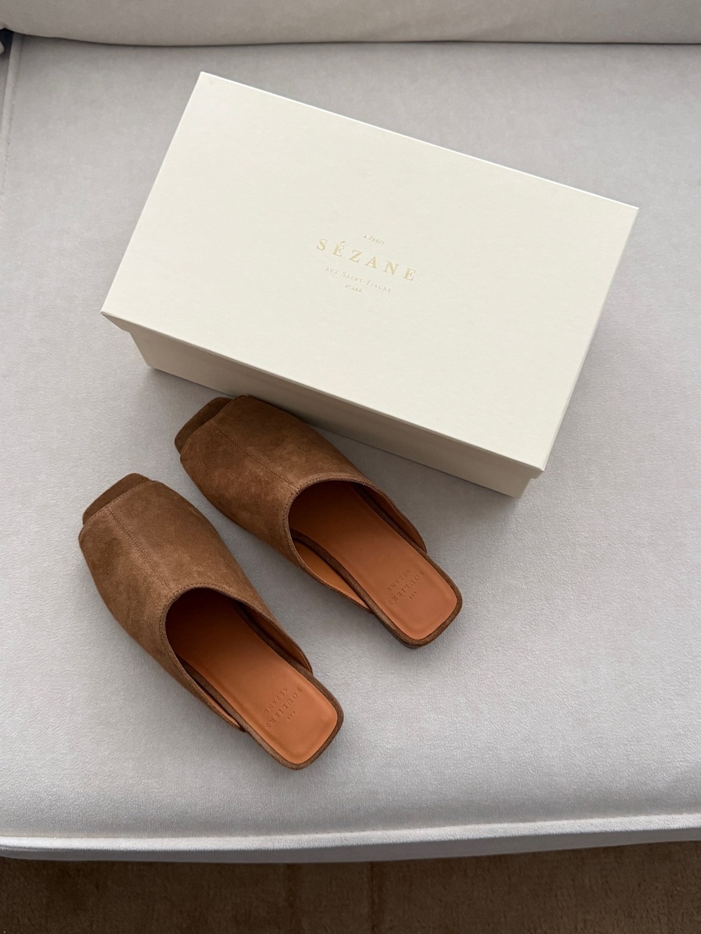 sezane mules sandals